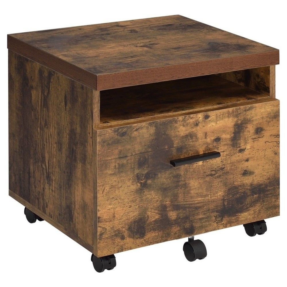 ACME Bob File Cabinet, Weathered Oak