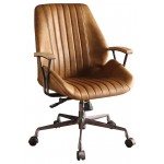 ACME Hamilton Executive Office Chair, Coffee Top Grain Leather