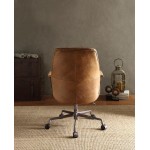 ACME Hamilton Executive Office Chair, Coffee Top Grain Leather