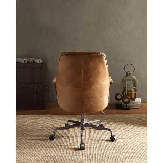 ACME Hamilton Executive Office Chair, Coffee Top Grain Leather