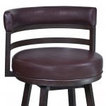 Titana 26" Barstool in Auburn Bay finish with Brown Pu upholstery