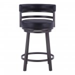 Titana 26" Counter Height Metal Swivel Barstool