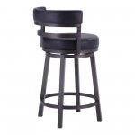 Titana 26" Counter Height Metal Swivel Barstool