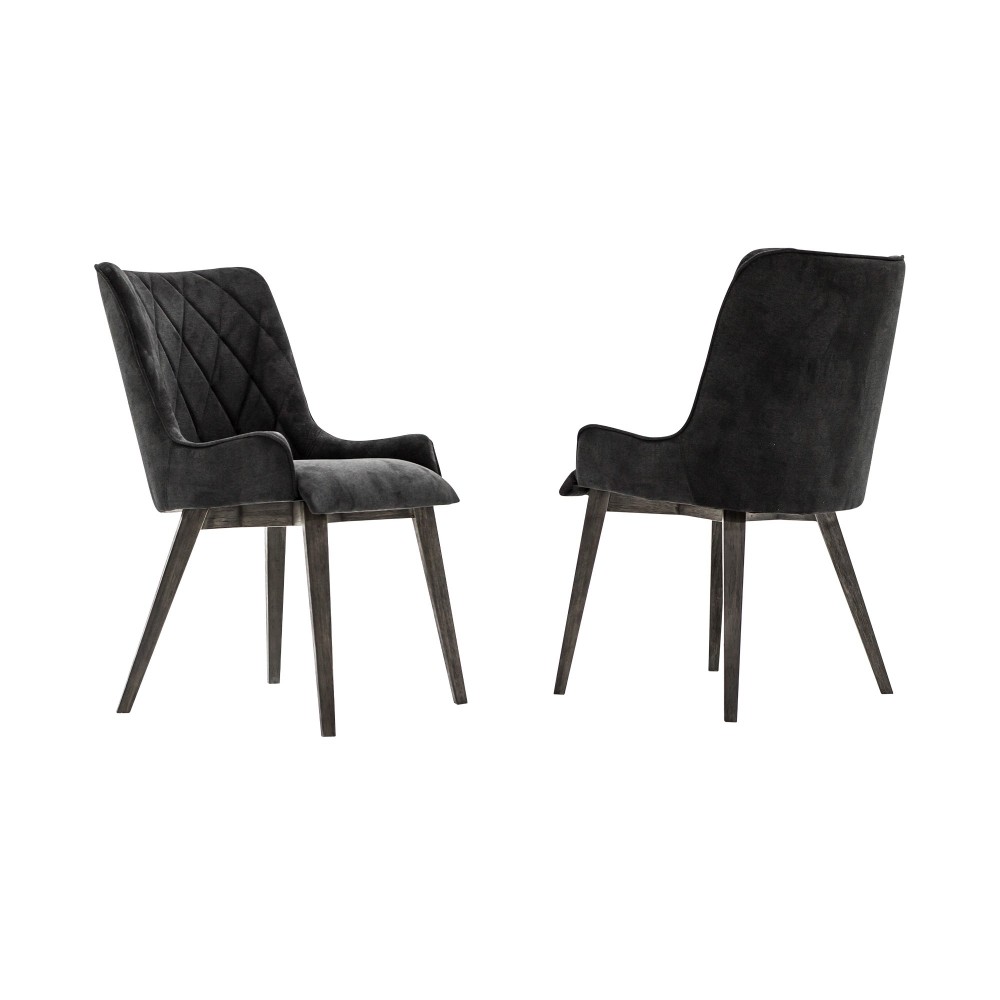 Alana Midnight Upholstered Dining Chair - Set of 2