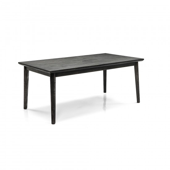 Toledo Mid-Century Tundra Gray Acacia Dining Table