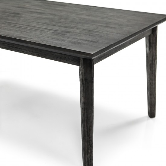 Toledo Mid-Century Tundra Gray Acacia Dining Table