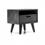 Mohave Mid-Century Tundra Gray Acacia Single Drawer Night Stand