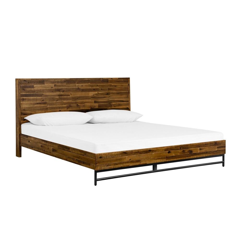 Cusco Rustic Acacia Platform King Bed