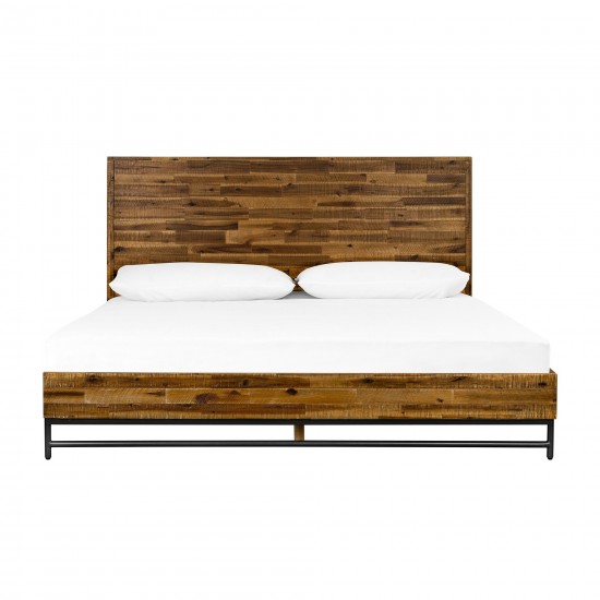 Cusco Rustic Acacia Platform King Bed