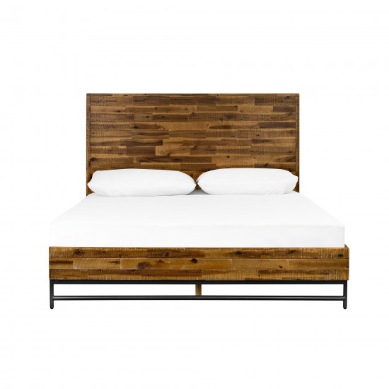 Cusco Rustic Acacia Platform Queen Bed