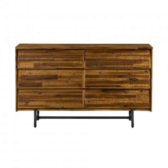 Cusco Rustic Acacia 6 Drawer Dresser