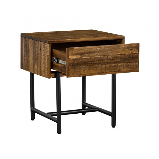 Cusco Rustic Acacia Single Drawer Night stand