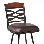 Arden Contemporary 30" Bar Height Barstool in Auburn Bay Finish