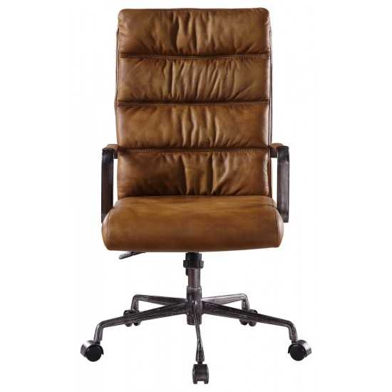 ACME Jairo Office Chair, Sahara Top Grain Leather
