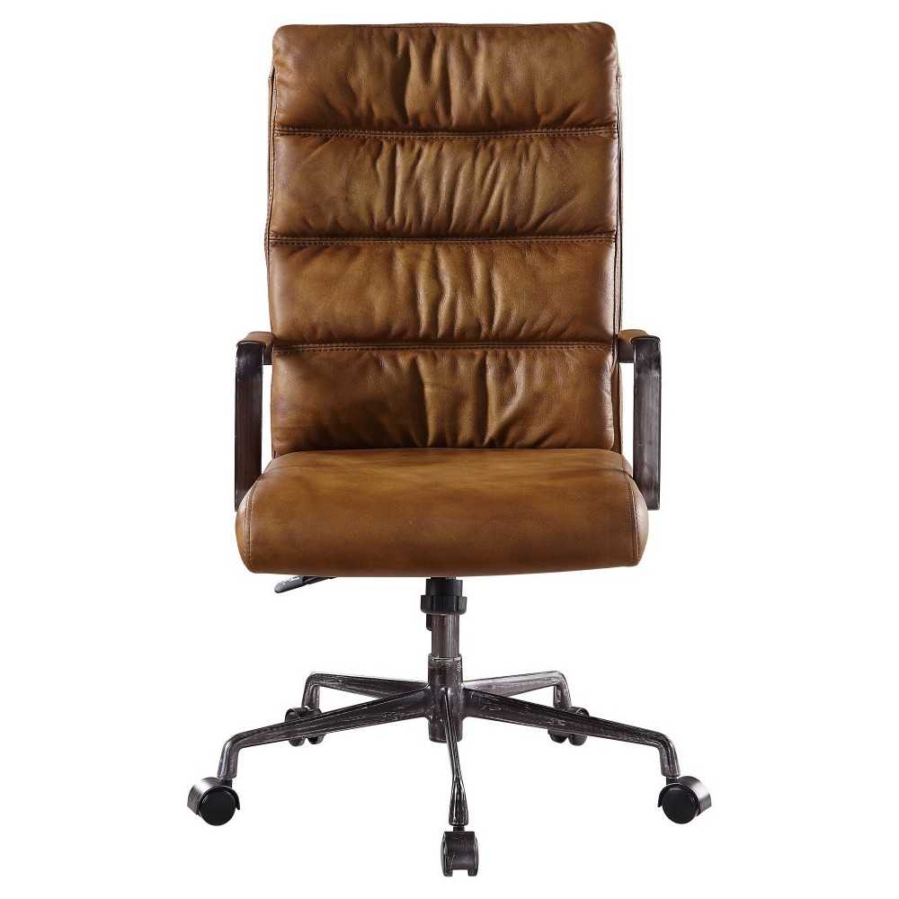 ACME Jairo Office Chair, Sahara Top Grain Leather