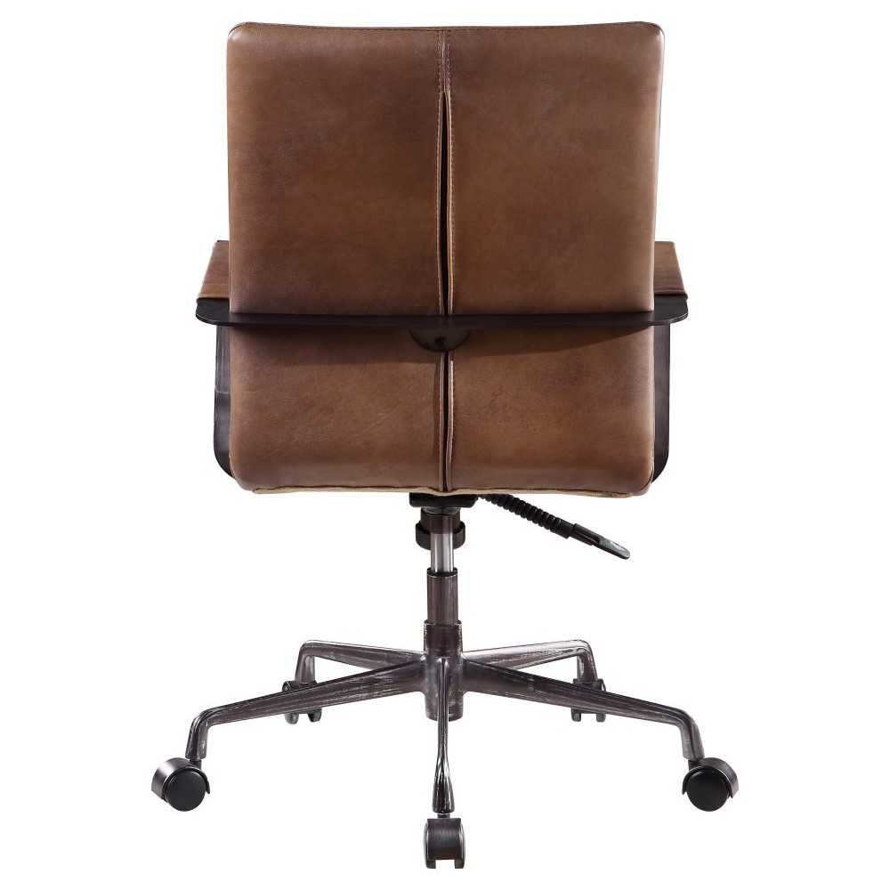 ACME Indra Office Chair, Vintage Chocolate Top Grain Leather