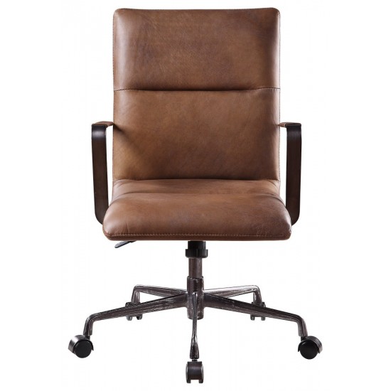 ACME Indra Office Chair, Vintage Chocolate Top Grain Leather