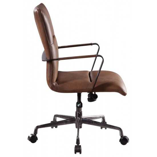 ACME Indra Office Chair, Vintage Chocolate Top Grain Leather