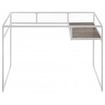 ACME Yasin Desk, White & Glass