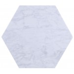 ACME Reon 2Pc Pk End Table, Marble & Silver