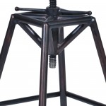 Osbourne Adjustable Barstool in Industrial Copper Metal finish