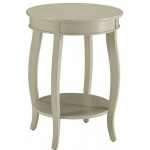 ACME Aberta Side Table, Antique White