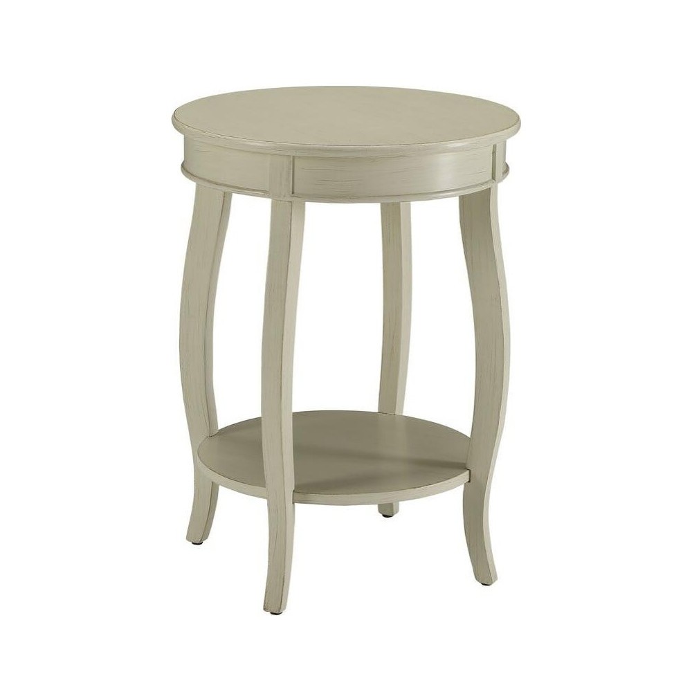 ACME Aberta Side Table, Antique White