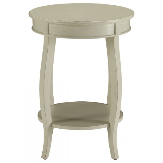 ACME Aberta Side Table, Antique White