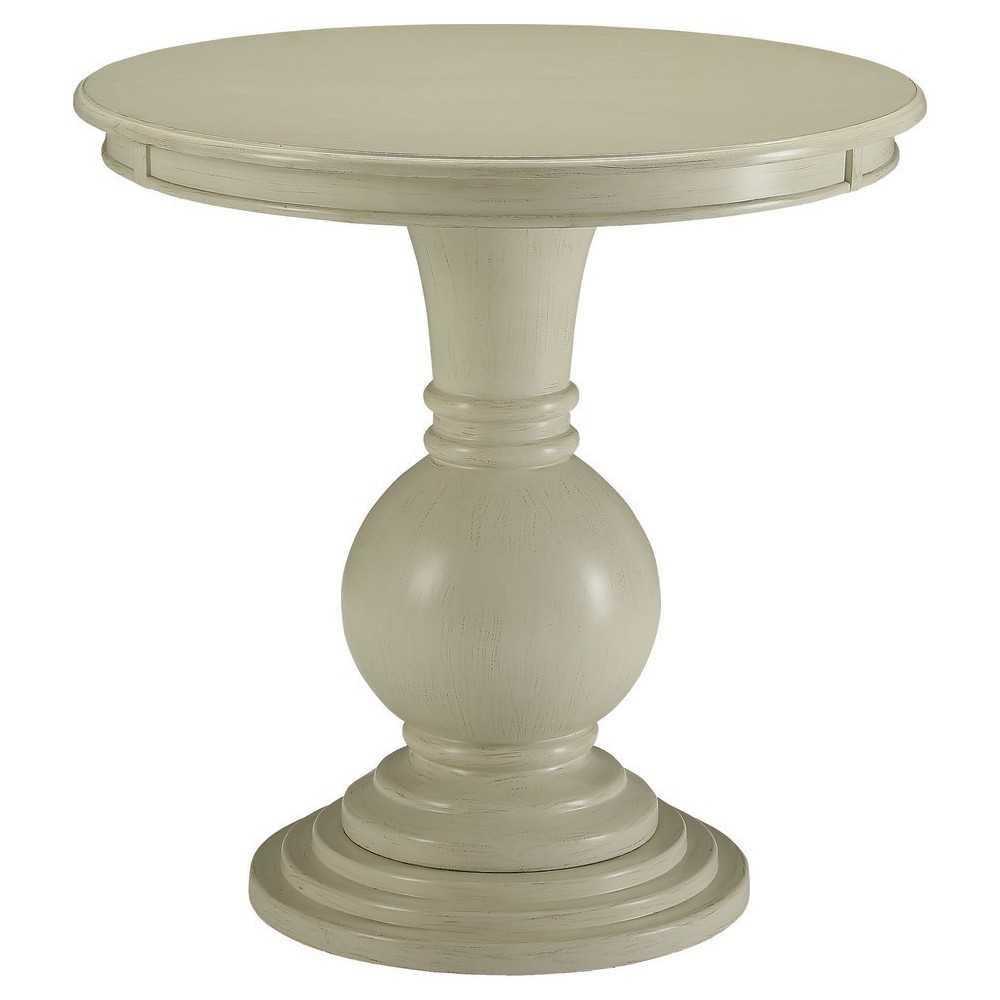 ACME Alyx Accent Table, Antique White