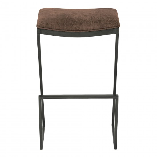 Atlantis 30" Bar Height Backless Barstool in Mineral finish