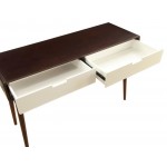 ACME Christa Sofa Table, Espresso & White