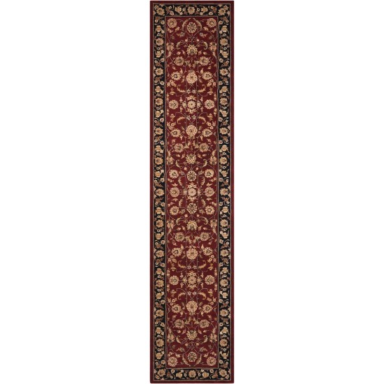 Nourison 2000 2002 Runner Rug, Burgundy, 2'6" x 12'