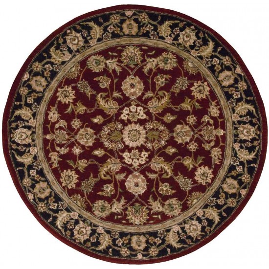 Nourison 2000 2002 Area Rug, Burgundy, 4' x Round