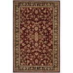 Nourison 2000 2002 Area Rug, Burgundy, 5'6" x 8'6"