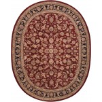 Nourison 2000 2002 Area Rug, Burgundy, 7'6" x 9'6" Oval