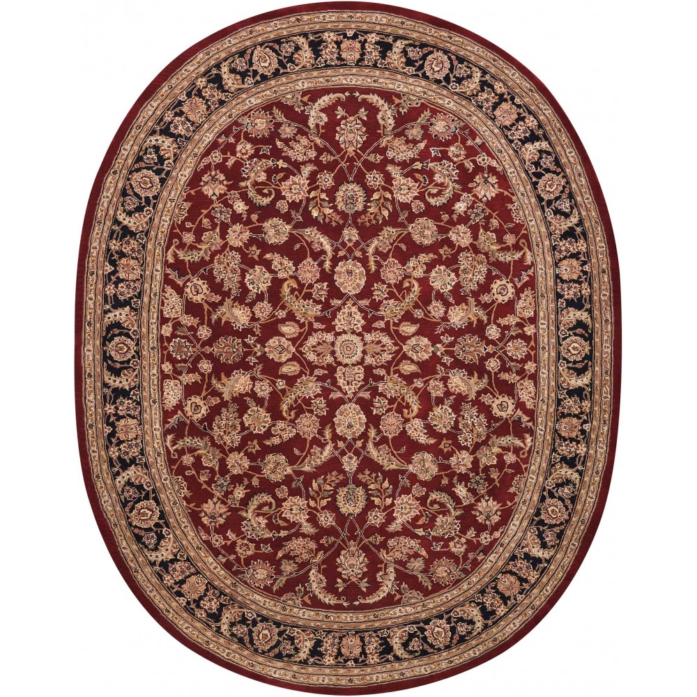 Nourison 2000 2002 Area Rug, Burgundy, 7'6" x 9'6" Oval Nourison 2000 2002 Area Rug, Burgundy, 7'6" x 9'6" Oval