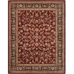 Nourison 2000 2002 Area Rug, Burgundy, 7'9" x 9'9"
