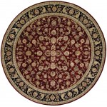 Nourison 2000 2002 Area Rug, Burgundy, 8' x Round