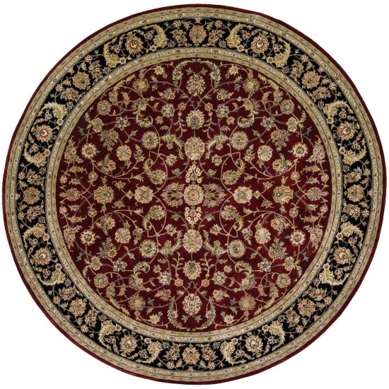 Nourison 2000 2002 Area Rug, Burgundy, 8' x Round