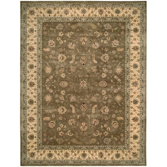 Nourison 2000 2003 Area Rug, Olive, 12' x 15'