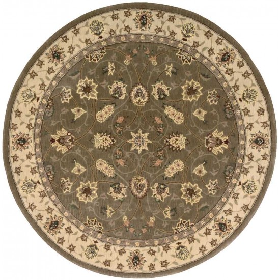 Nourison 2000 2003 Area Rug, Olive, 4' x Round