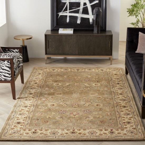 Nourison 2000 2003 Area Rug, Olive, 5'6" x 8'6"