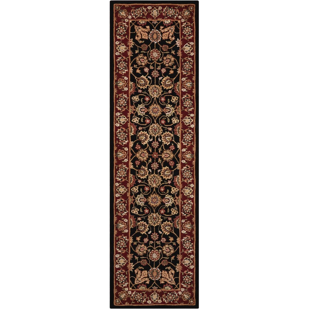 Nourison 2000 2017 Runner Rug, Black, 2'6" x 12'