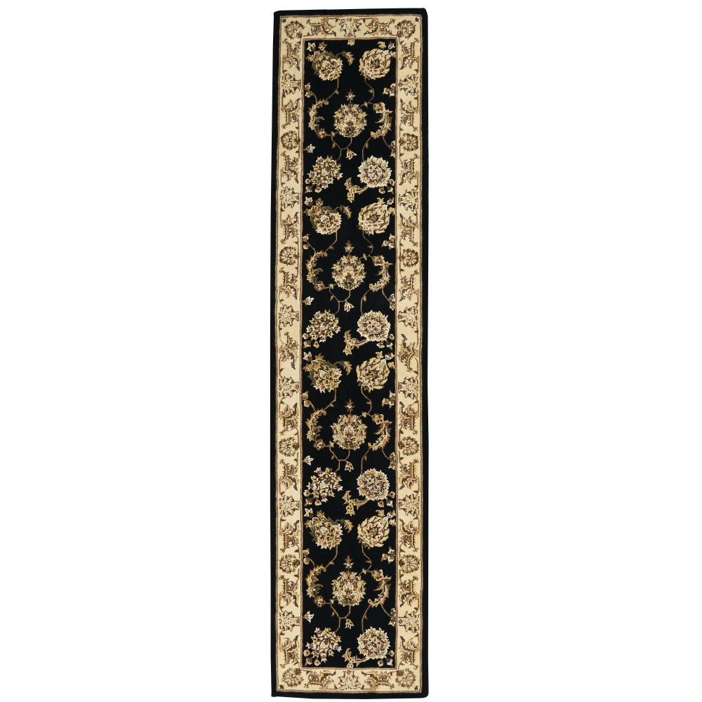 Nourison 2000 2022 Runner Rug, Black, 2'6" x 12'