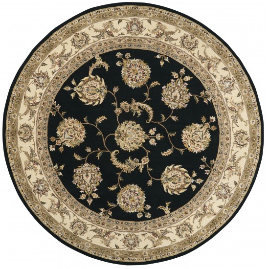 Nourison 2000 2022 Area Rug, Black, 8' x Round