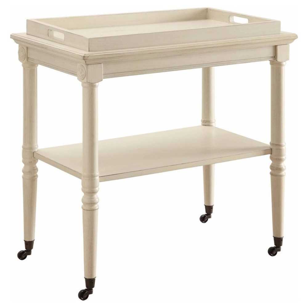 ACME Frisco Tray Table, Antique White