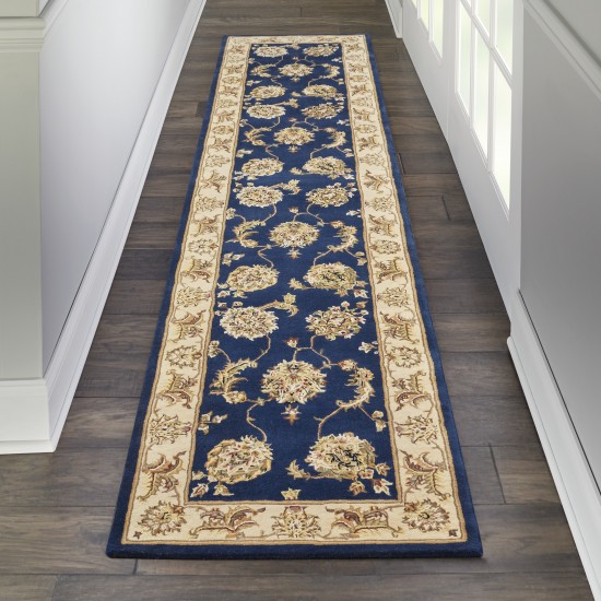 Nourison 2000 2022 Runner Rug, Navy, 2'3" x 8'