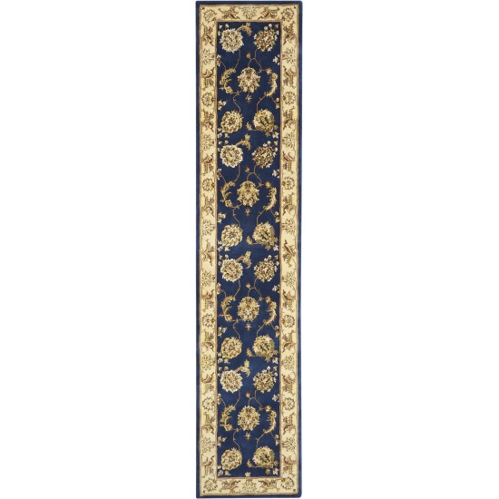 Nourison 2000 2022 Runner Rug, Navy, 2'6" x 12'