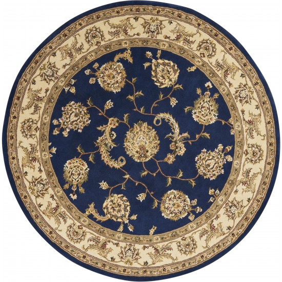 Nourison 2000 2022 Area Rug, Navy, 4' x Round