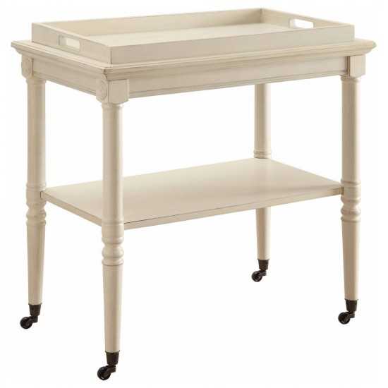 ACME Frisco Tray Table, Antique White